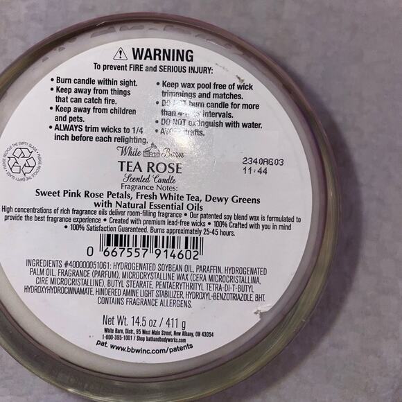 White Barn/ bath and bodywork’s Tea Rose NWT - Picture 3 of 3